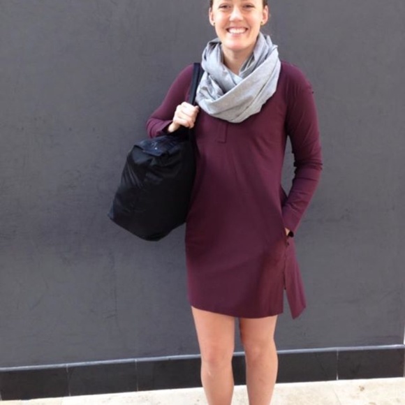 Lululemon Effortless Dress Bordeaux Drama - Size 4 - Picture 7 of 12